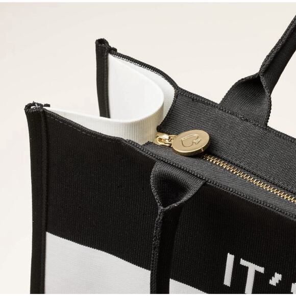 Kate Spade New York x Target Color Block Knit Tote Black/White Roomy Sold Out - Picture 3 of 5
